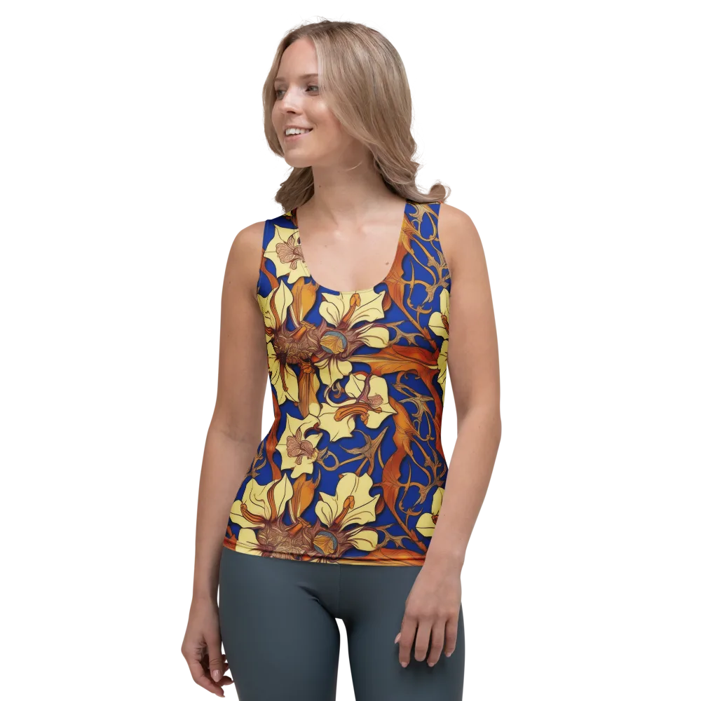 Cobalt Nouveau on Women's Tank Top — Front
