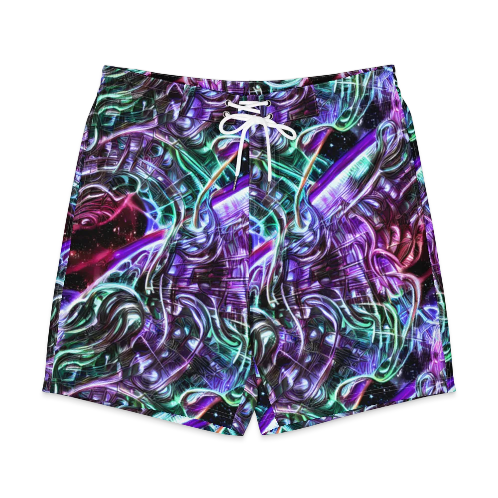 Nebula Fusions on Men's Board Shorts — Front