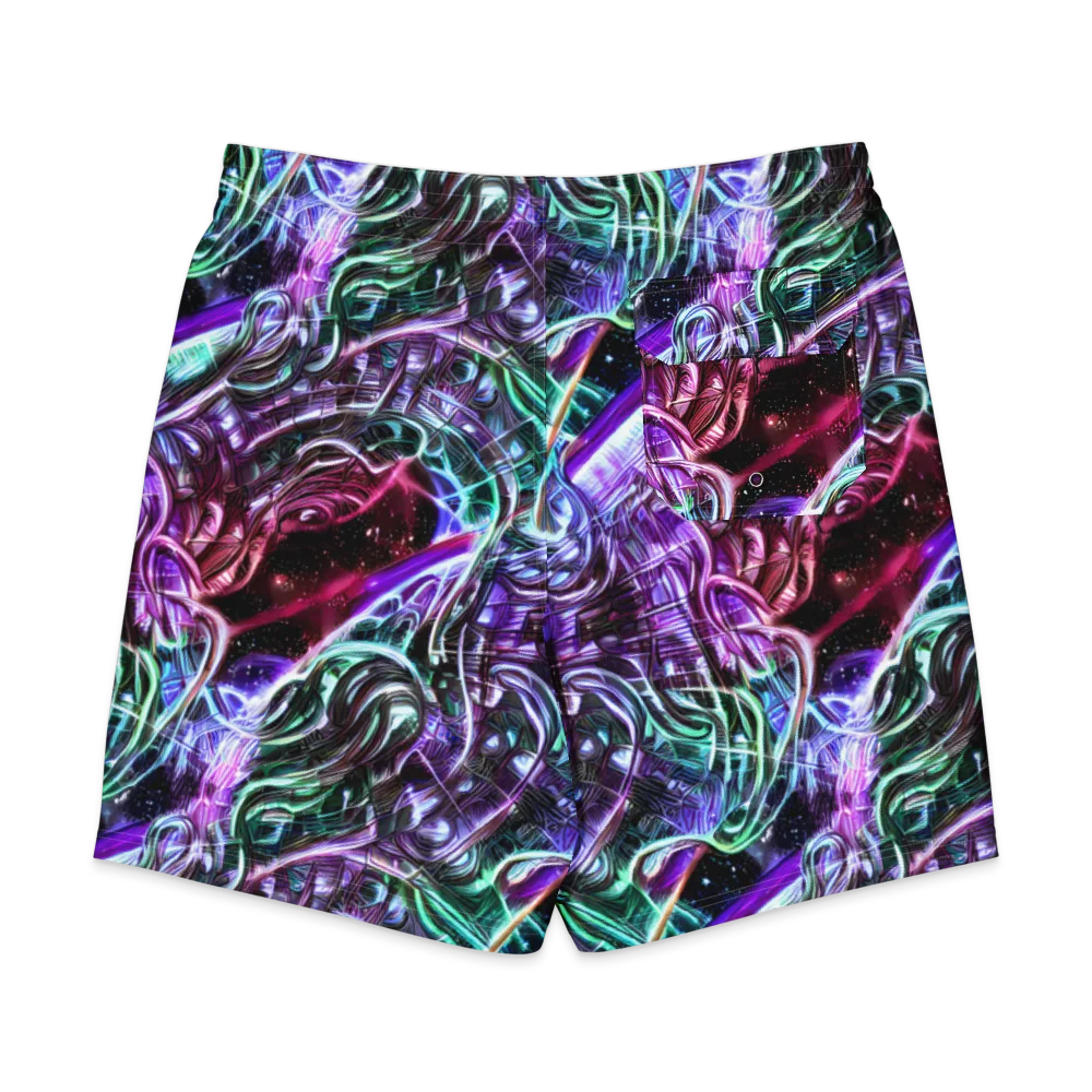 Nebula Fusions on Men's Board Shorts — Back