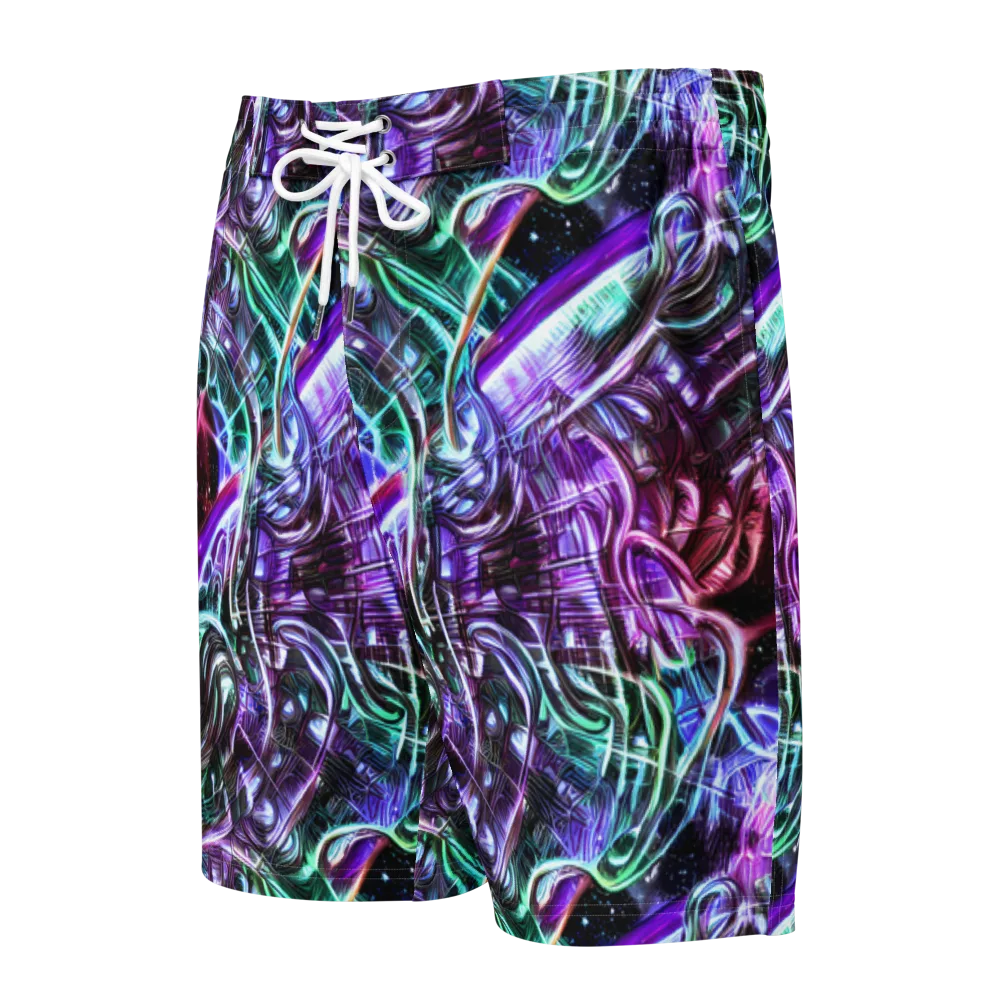 Nebula Fusions on Men's Board Shorts — Front