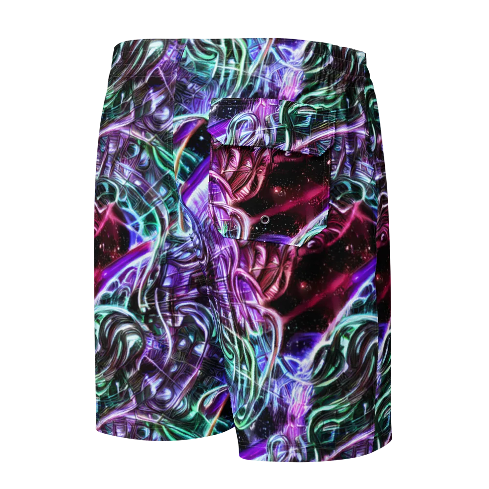 Nebula Fusions on Men's Board Shorts — Back