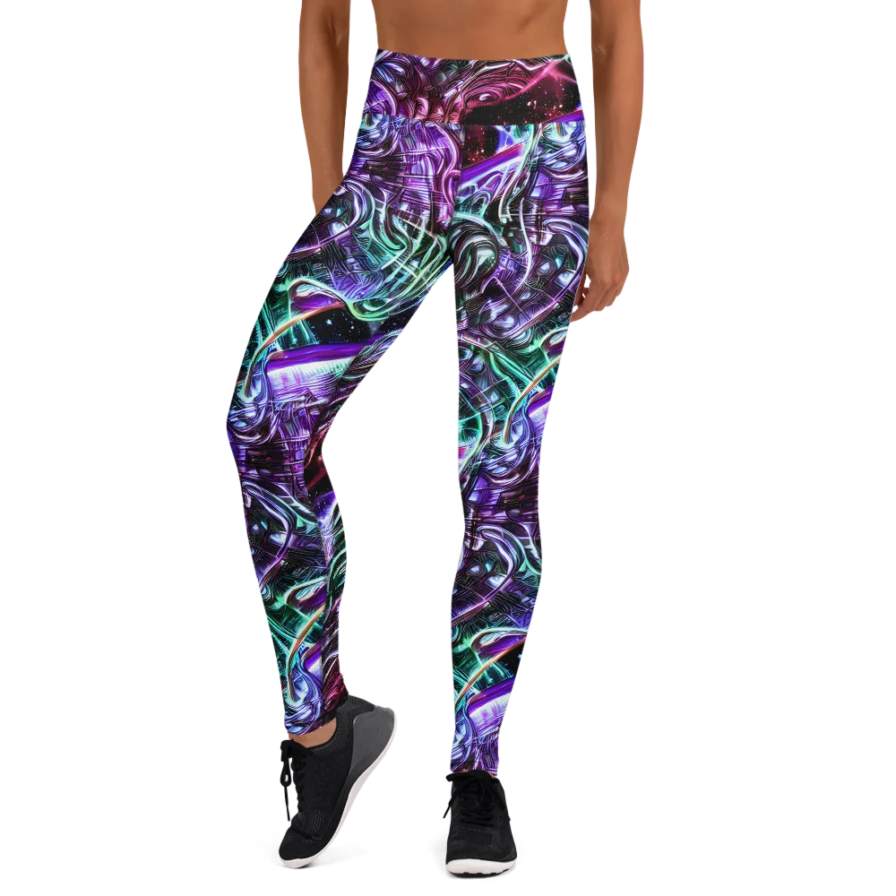 Nebula Fusions on Yoga Leggings — Front