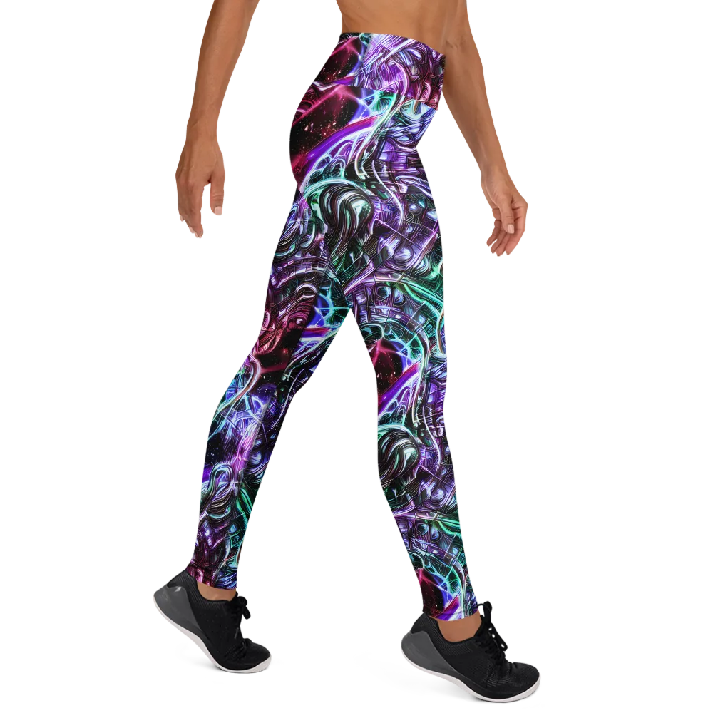 Nebula Fusions on Yoga Leggings — Right