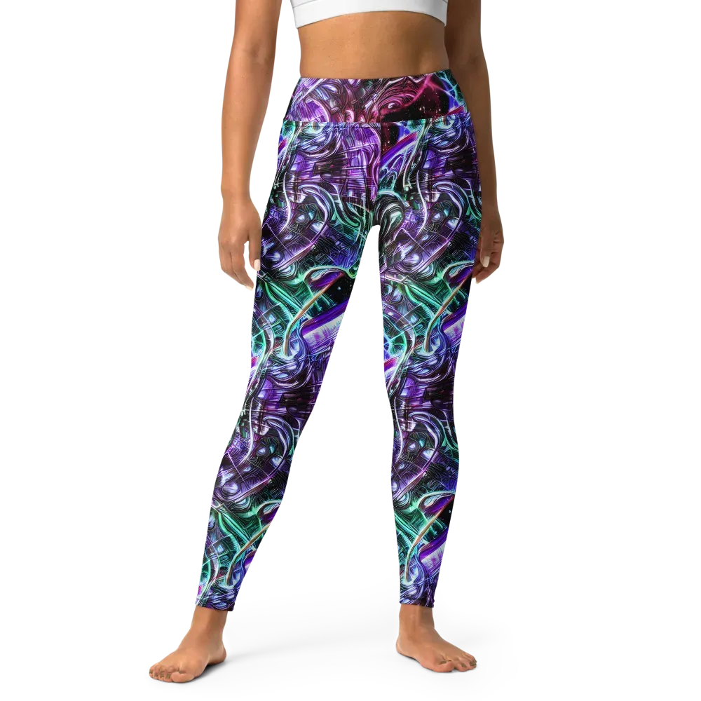 Nebula Fusions on Yoga Leggings — Front