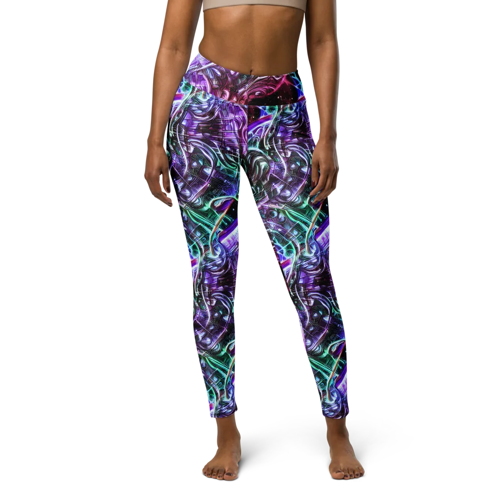 Nebula Fusions on Yoga Leggings — Front