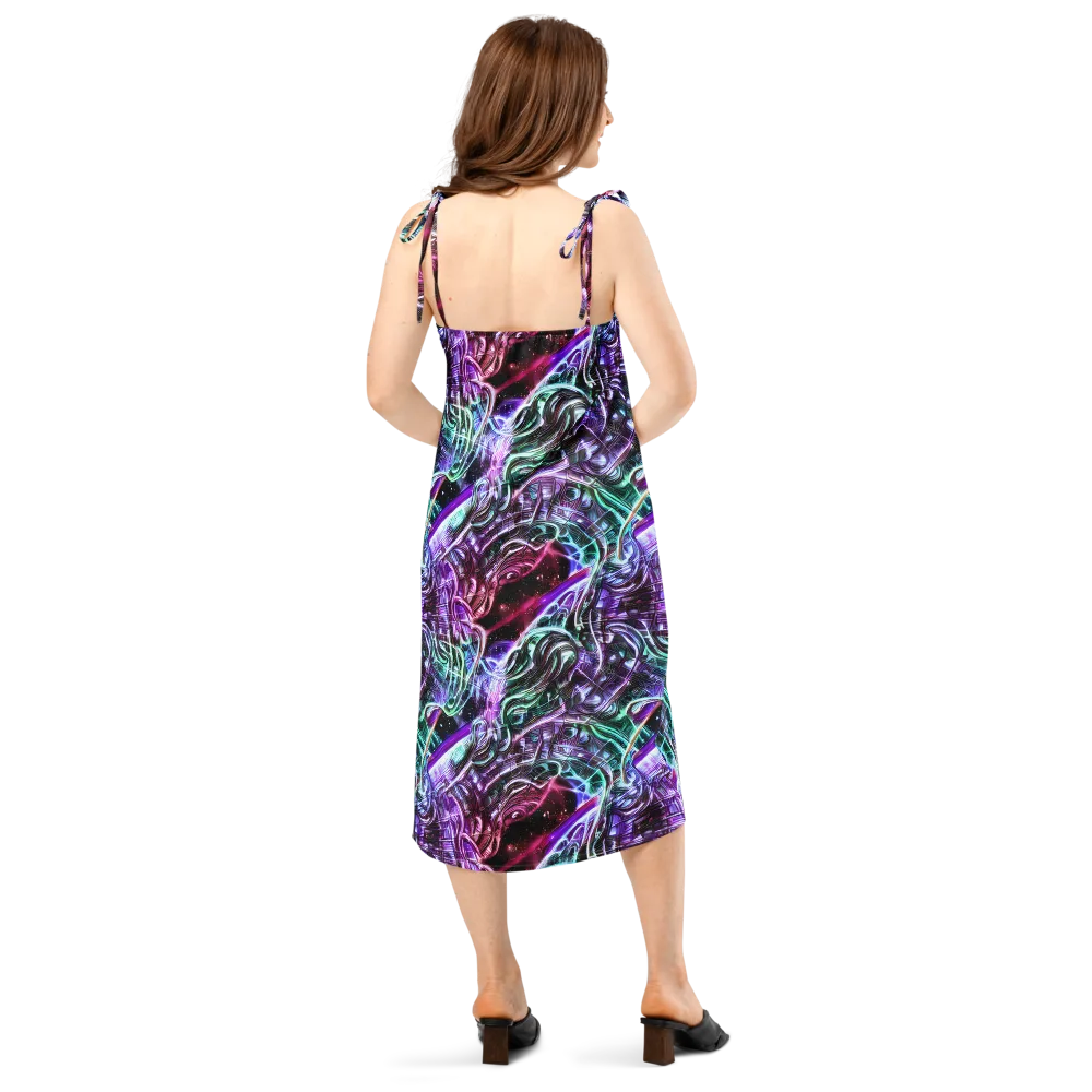 Nebula Fusions on Slip Dress — Back