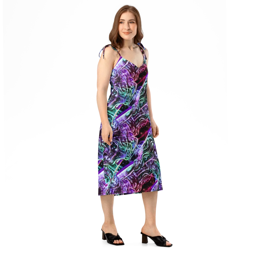 Nebula Fusions on Slip Dress — Right Front