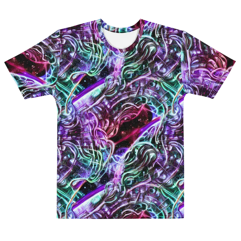 Nebula Fusions on Men's Cotton Crew Neck T-Shirt — Front