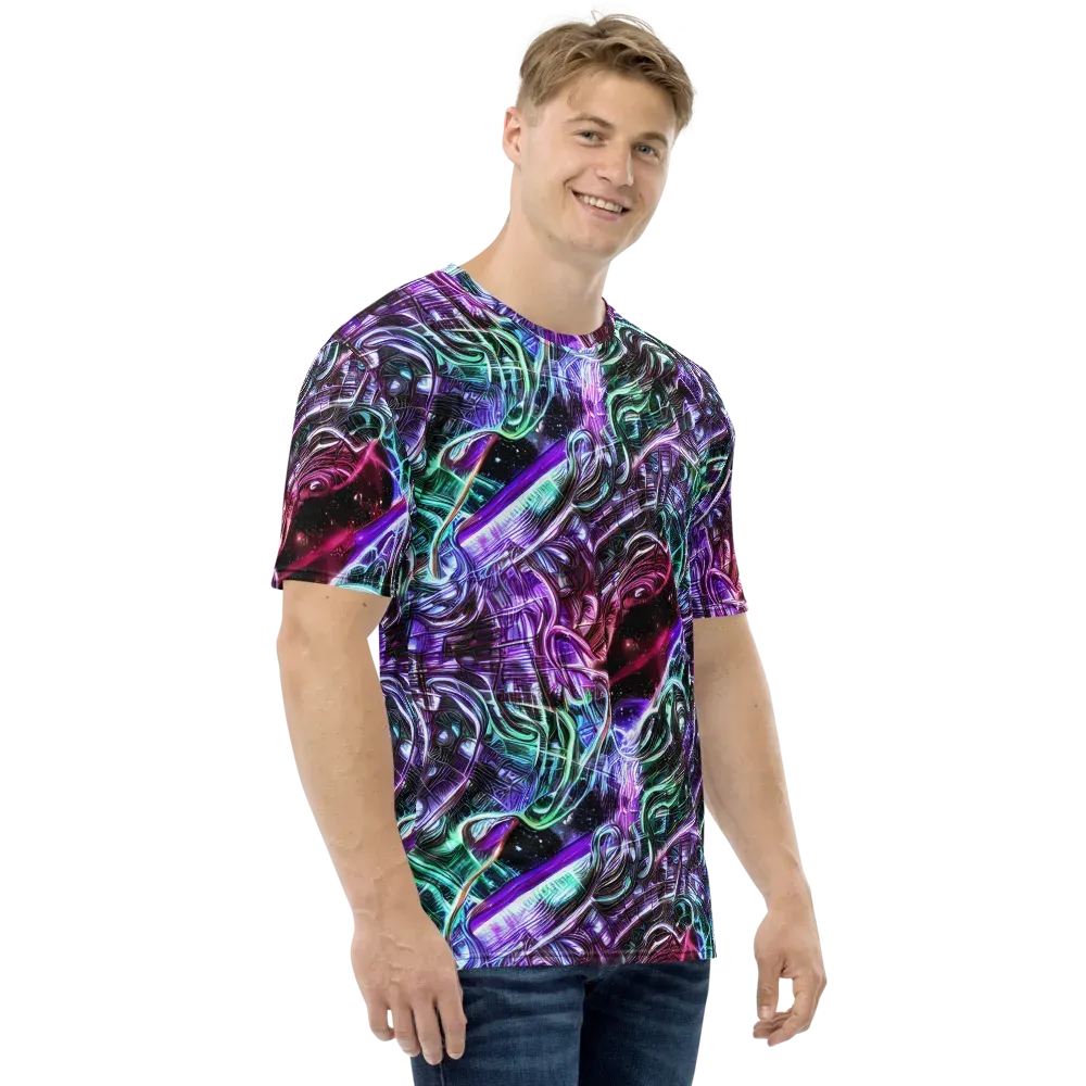 Nebula Fusions on Men's Crew Neck T-Shirt — Right