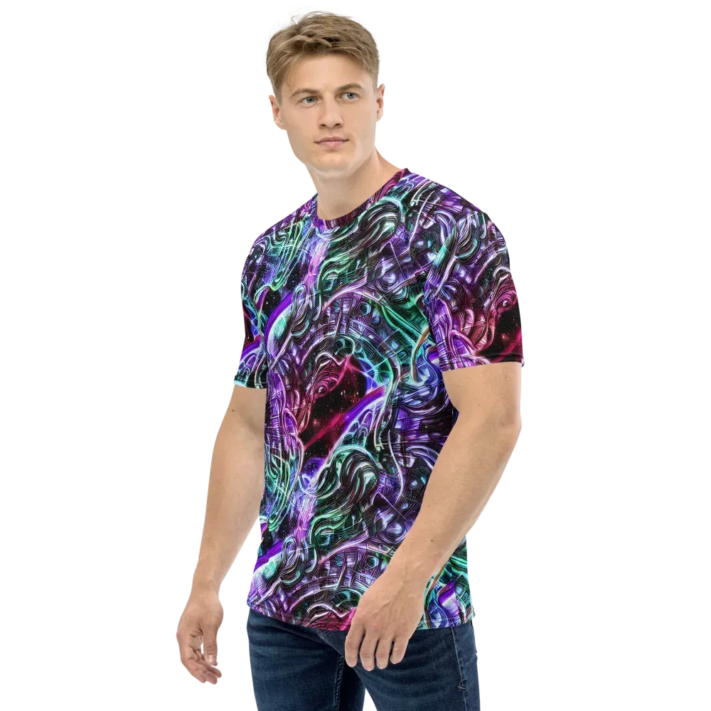 Nebula Fusions on Men's Crew Neck T-Shirt — Left