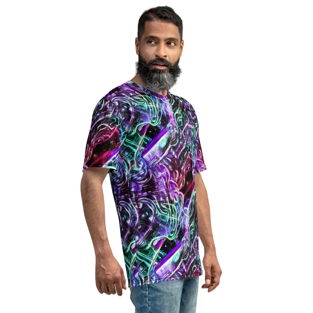 Nebula Fusions on Men's Crew Neck T-Shirt — Right