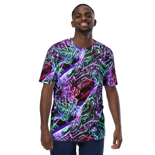 Nebula Fusions on a Men's Crew Neck T-Shirt