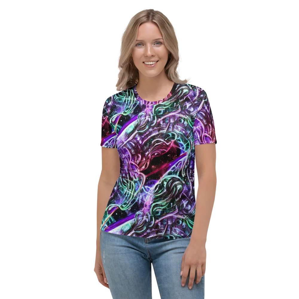 Nebula Fusions on Women's Crew Neck T-Shirt — Front