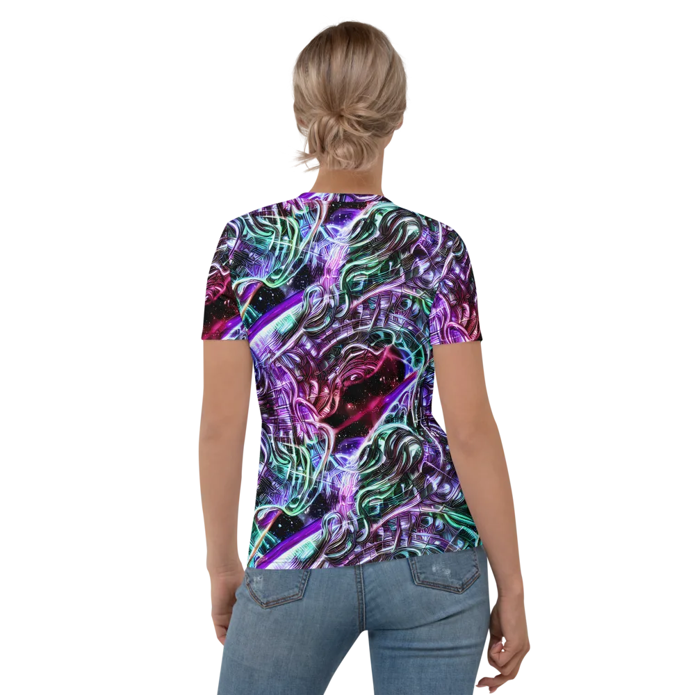 Nebula Fusions on Women's Crew Neck T-Shirt — Back