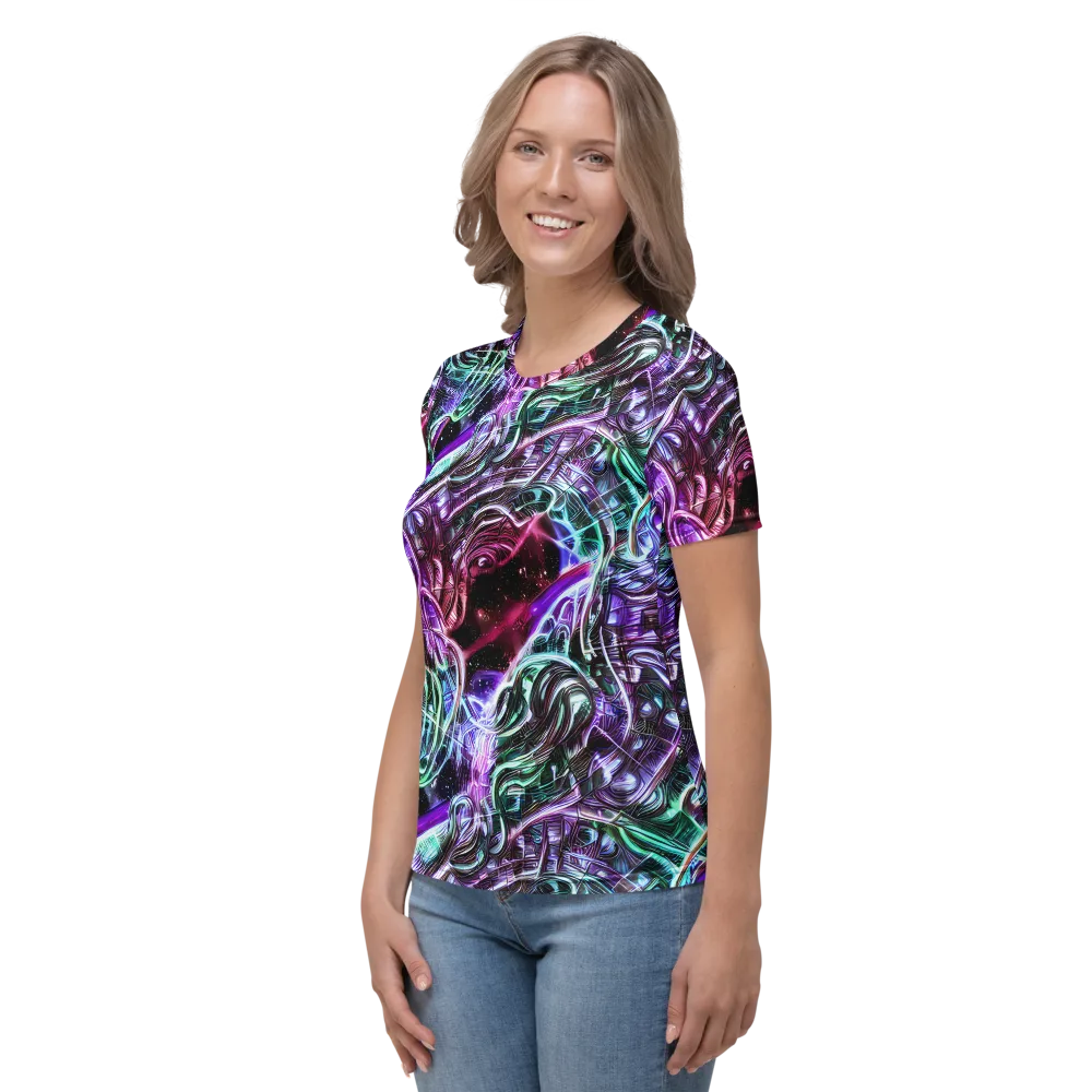 Nebula Fusions on Women's Crew Neck T-Shirt — Left