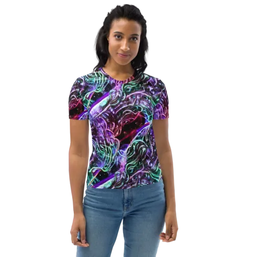 Nebula Fusions on a Women's Crew Neck T-Shirt