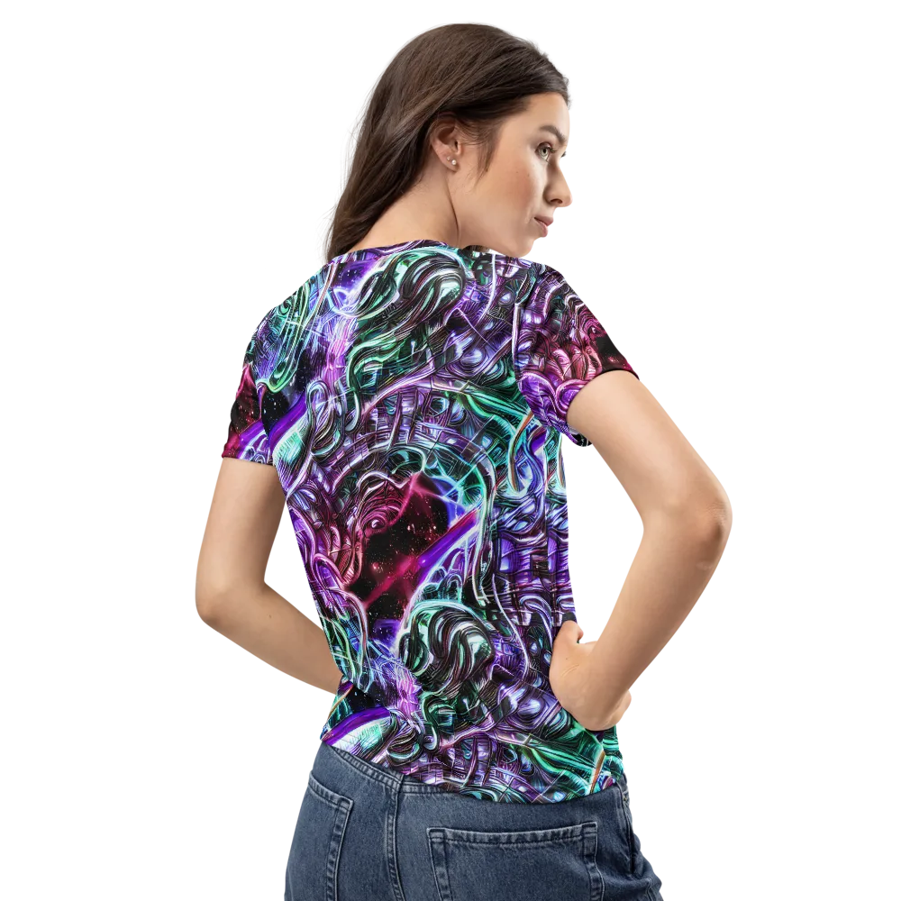 Nebula Fusions on Women's Crew Neck T-Shirt — Back