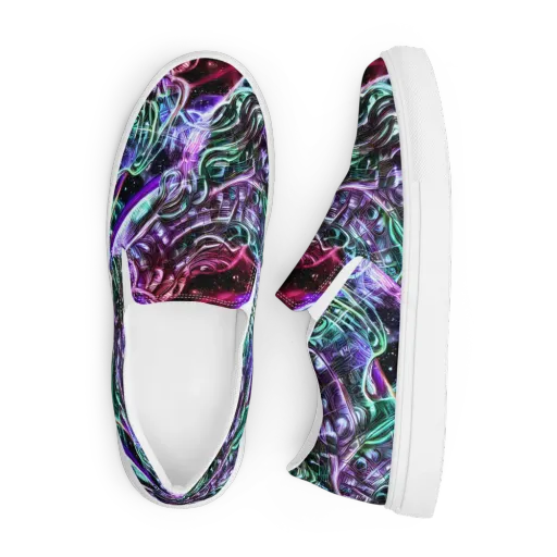 Nebula Fusions on a Men's Slip-On Canvas Shoes