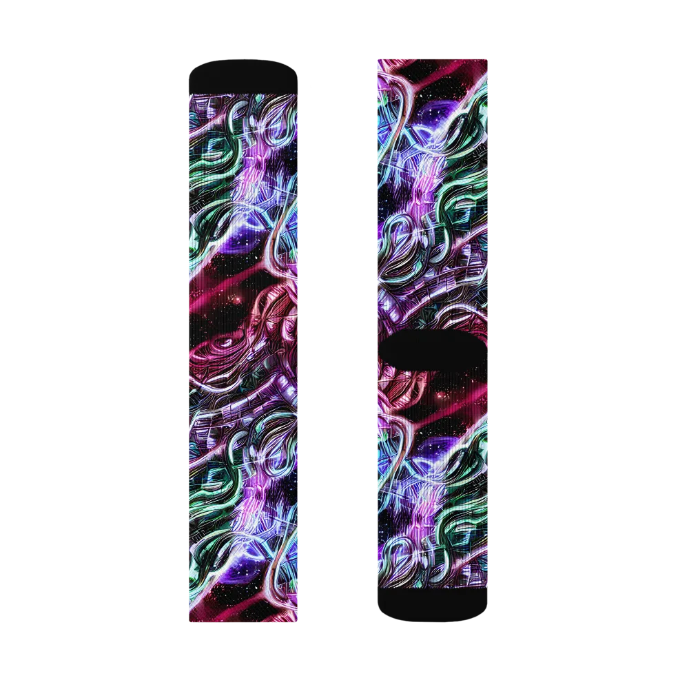 Nebula Fusions on Socks — Left Sock