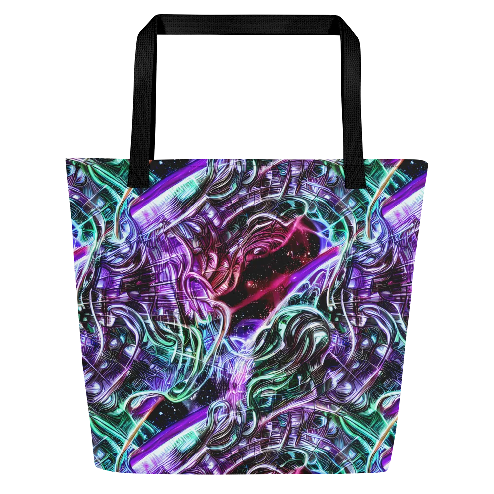 Nebula Fusions on Large Tote Bag W/ Pocket — Front