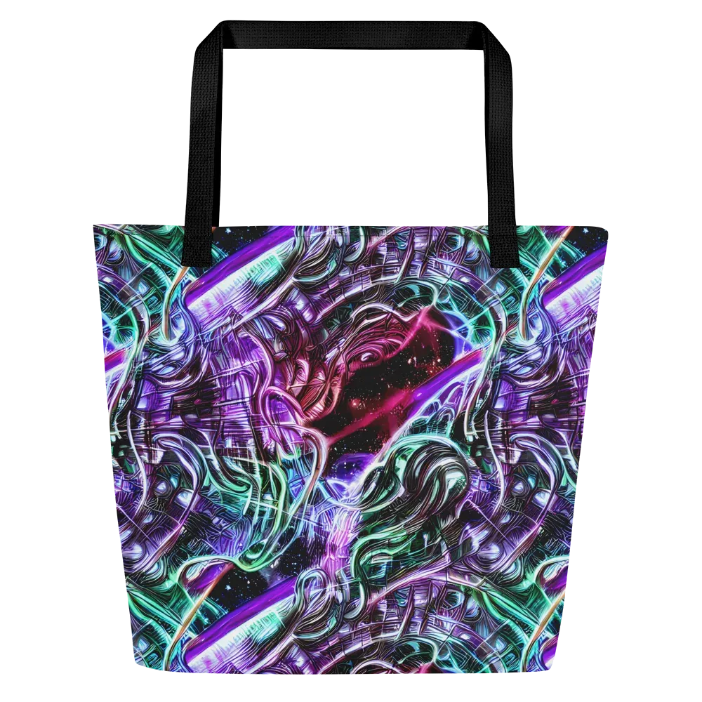 Nebula Fusions on Large Tote Bag W/ Pocket — Front