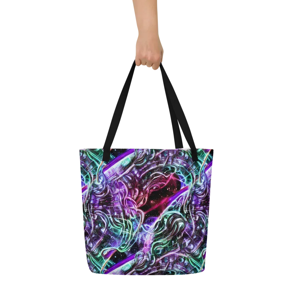 Nebula Fusions on Large Tote Bag W/ Pocket — Front