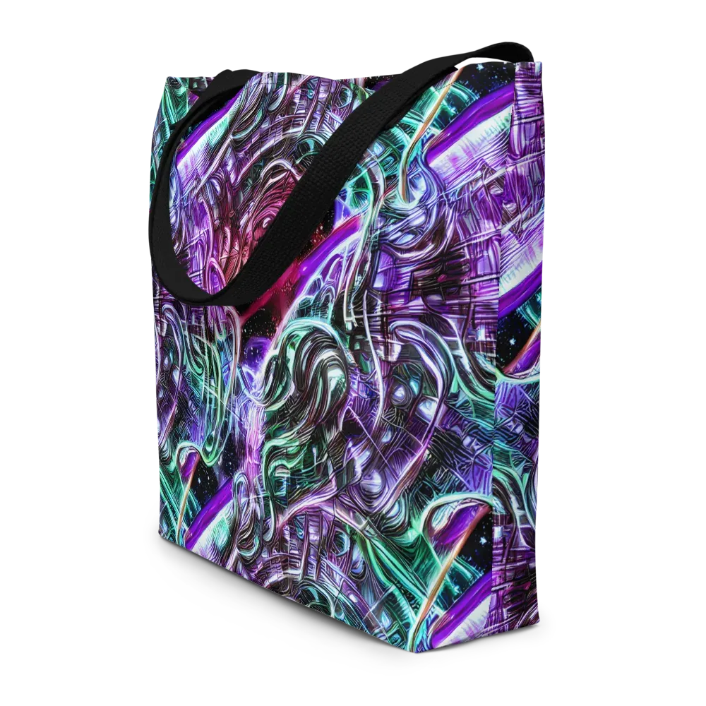 Nebula Fusions on Large Tote Bag W/ Pocket — Front
