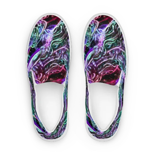 Nebula Fusions on a Women's Slip-On Canvas Shoes