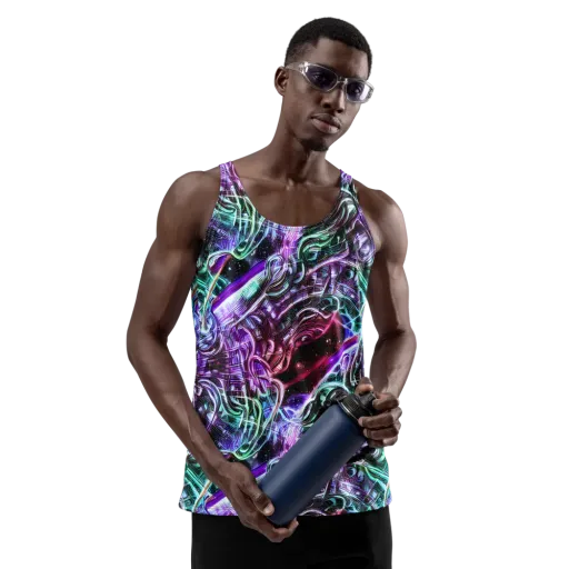 Nebula Fusions on a Men's Tank Top