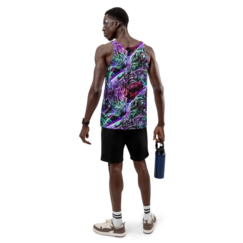 Nebula Fusions on Men's Tank Top — Back