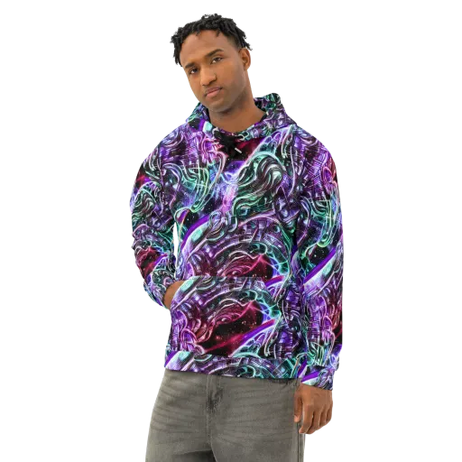 Nebula Fusions on a Cotton Hoodie