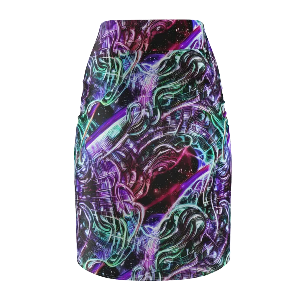 Nebula Fusions on Pencil Skirt — Back