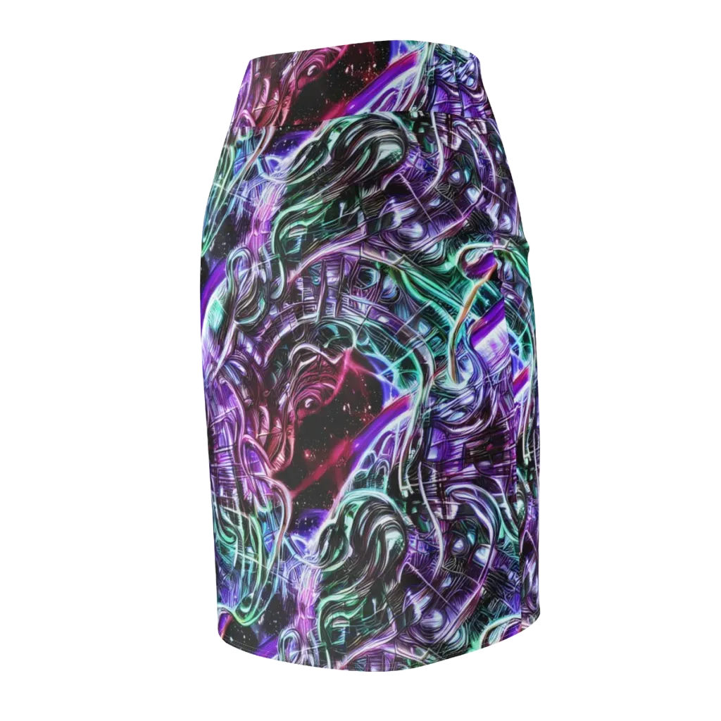 Nebula Fusions on Pencil Skirt — Back Side
