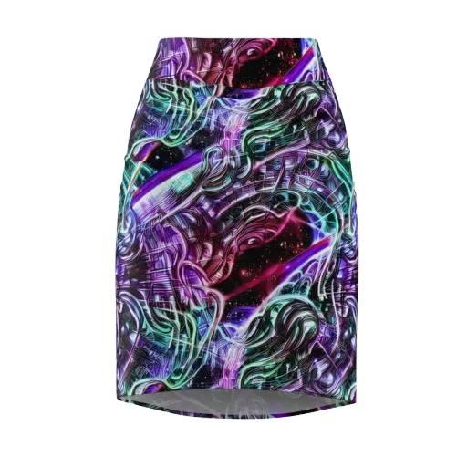 Nebula Fusions on a Pencil Skirt