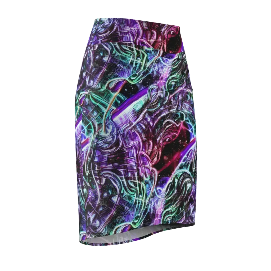 Nebula Fusions on Pencil Skirt — Front Side