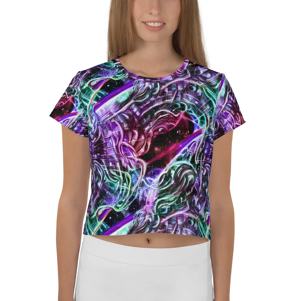 Nebula Fusions on Crop Tee — Front