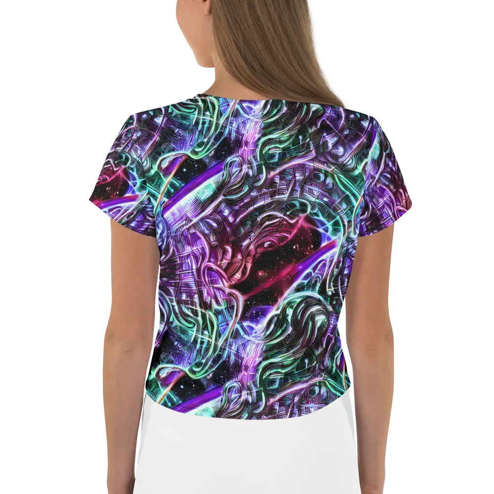 Nebula Fusions on Crop Tee — Back