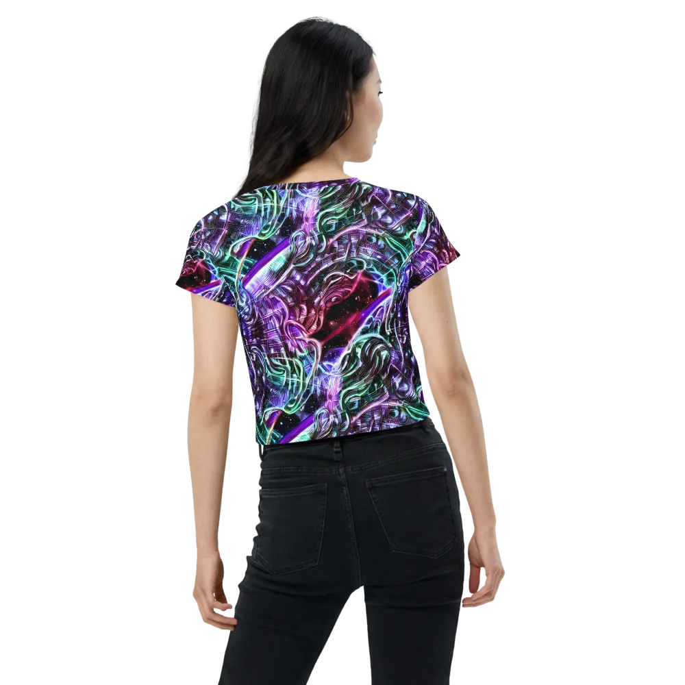 Nebula Fusions on Crop Tee — Back