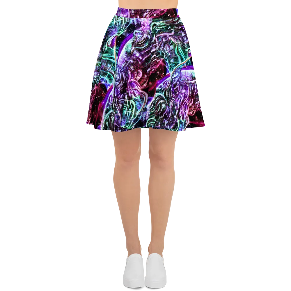 Nebula Fusions on Skater Skirt — Front