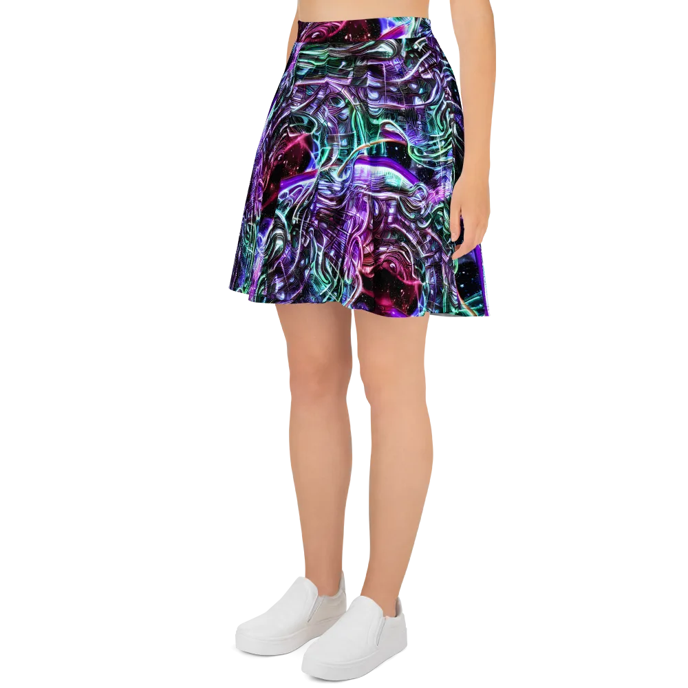 Nebula Fusions on Skater Skirt — Left