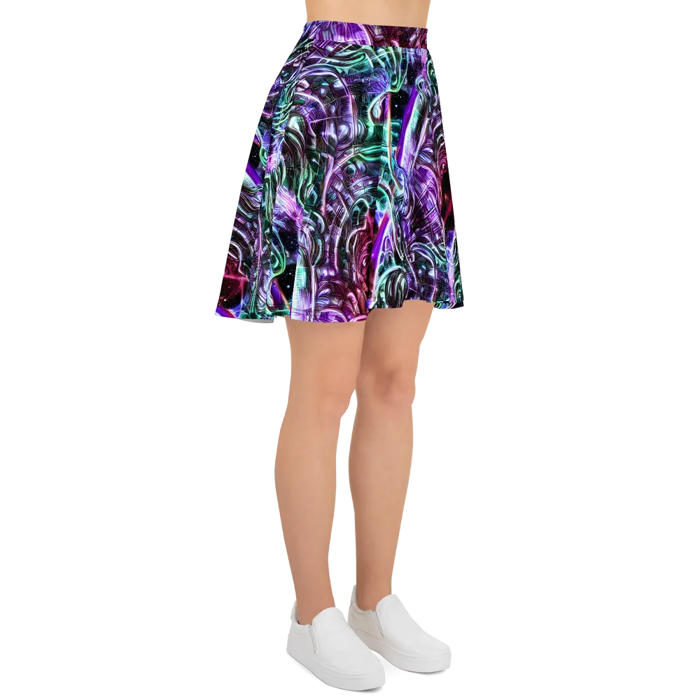 Nebula Fusions on Skater Skirt — Right