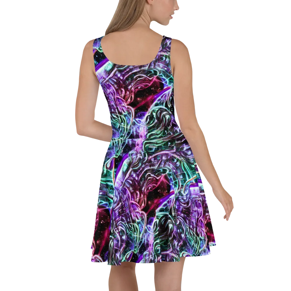 Nebula Fusions on Skater Dress — Back
