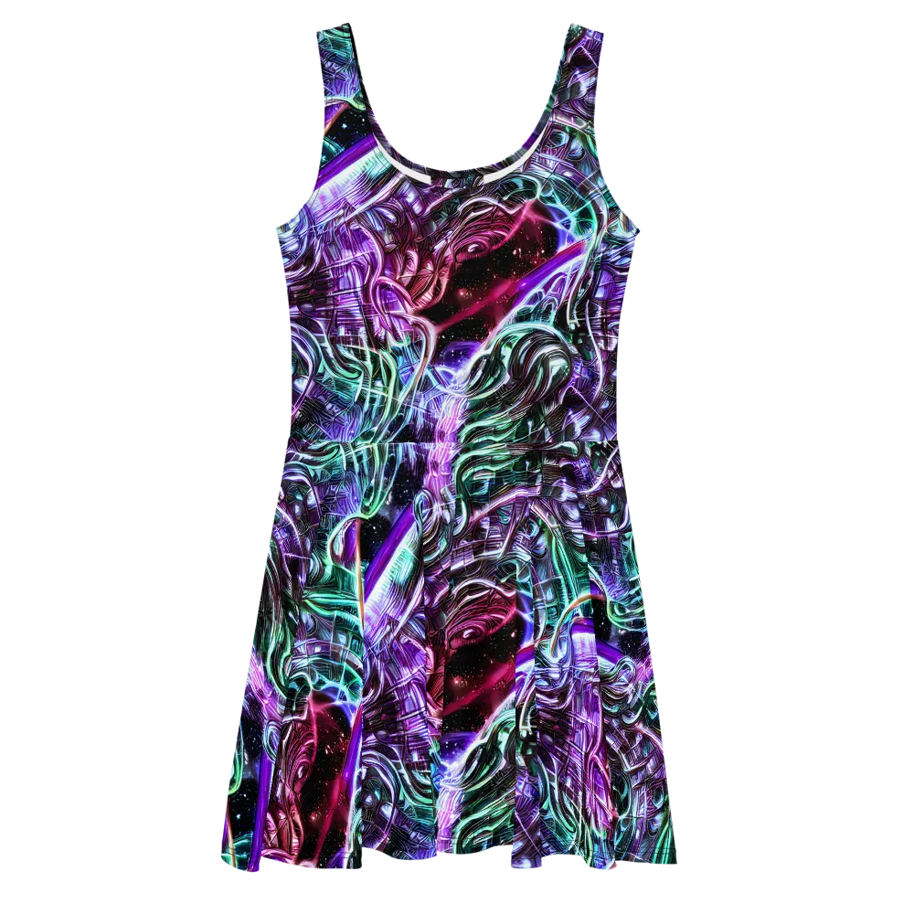 Nebula Fusions on Skater Dress — Front
