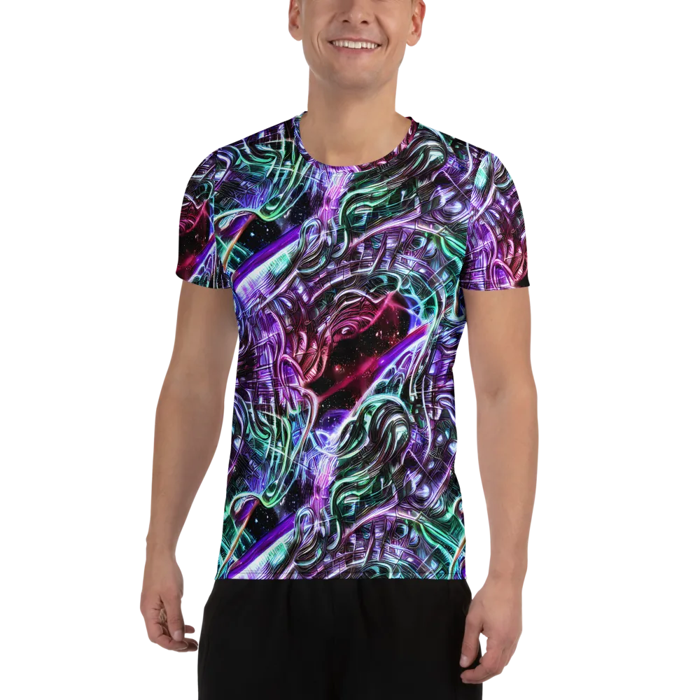 Nebula Fusions on Men's Athletic T-Shirt — Front