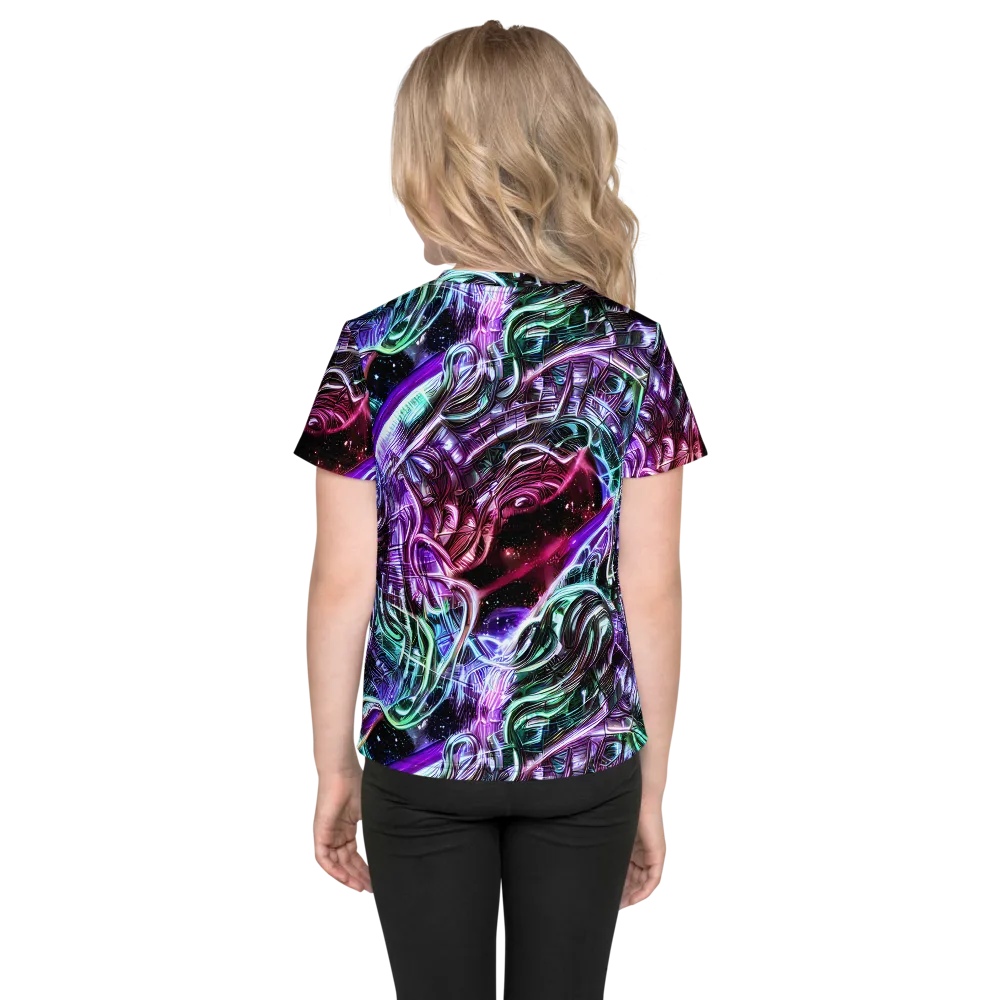 Nebula Fusions on Kids Crew Neck T-Shirt — Back