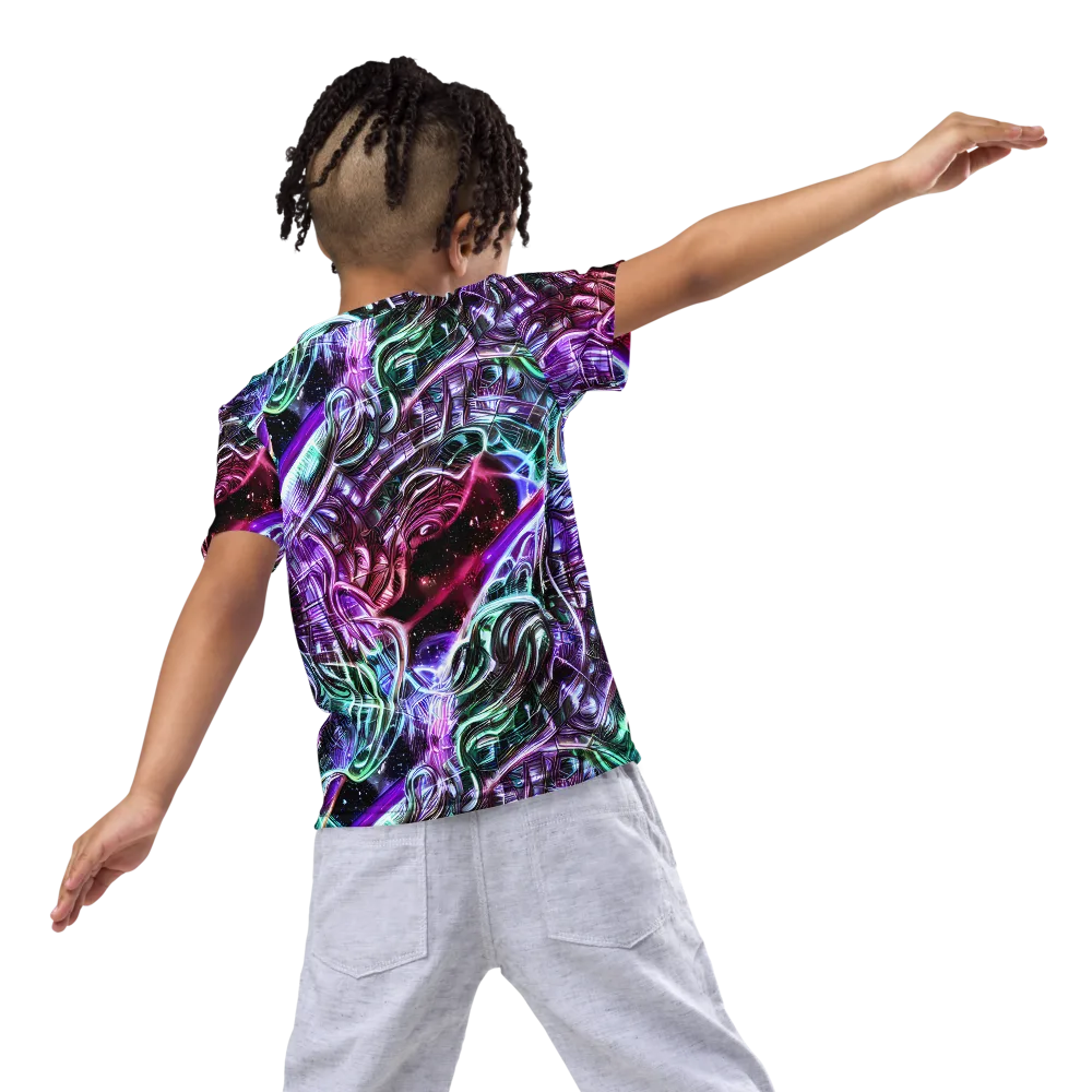 Nebula Fusions on Kids Crew Neck T-Shirt — Back