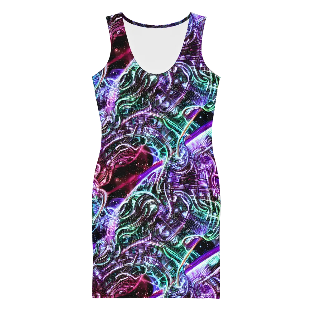 Nebula Fusions on Bodycon Dress — Front