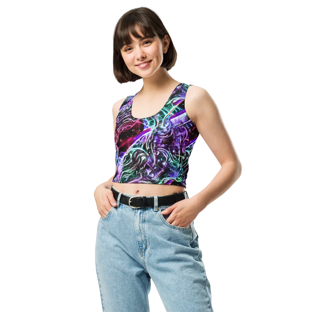 Nebula Fusions on Crop Top — Front