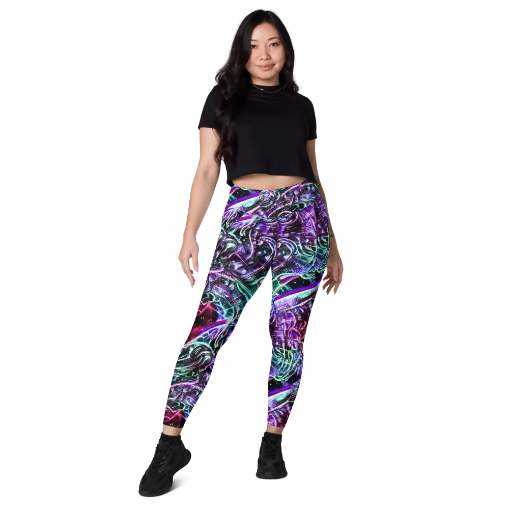Nebula Fusions on Leggings with Pockets — Front