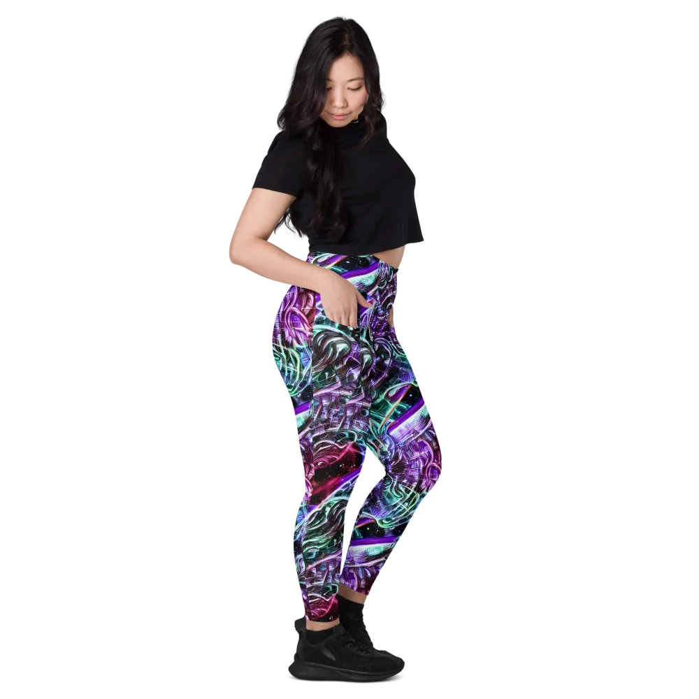 Nebula Fusions on Leggings with Pockets — Right